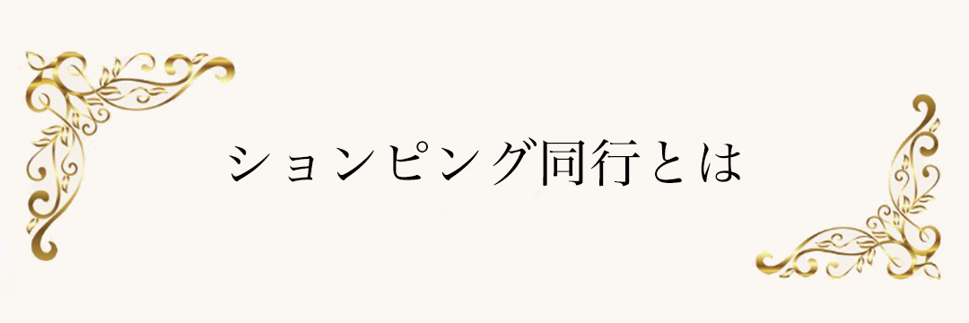 ショッピング同行とは